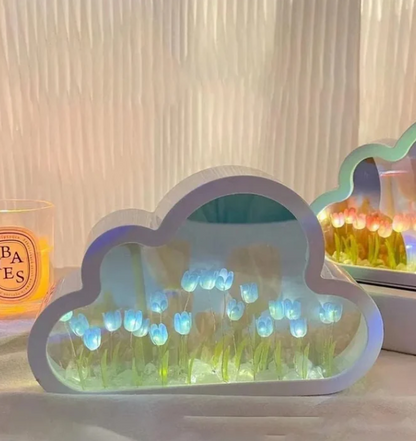 Lámpara de Tulipanes con Nube