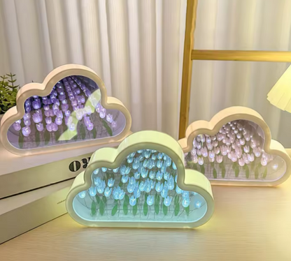 Lámpara de Tulipanes con Nube