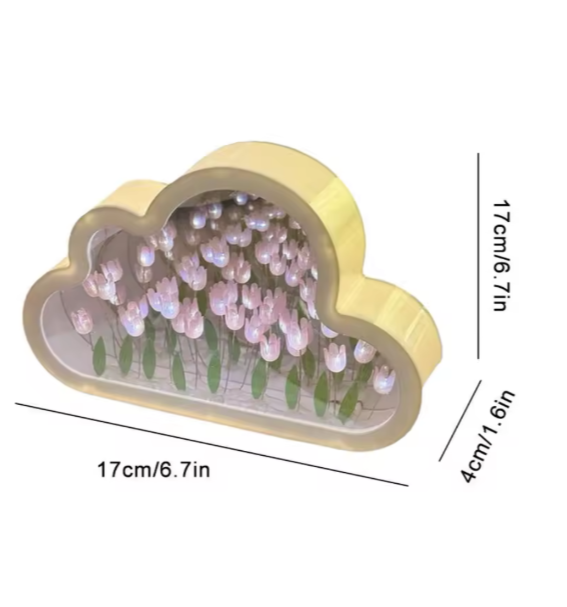 Lámpara de Tulipanes con Nube