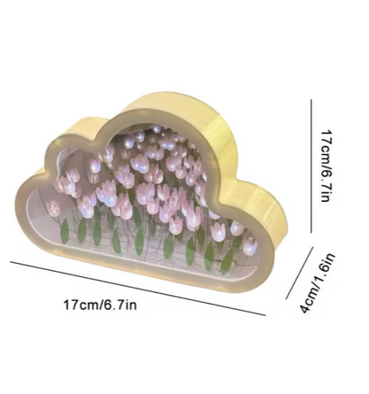 Lámpara de Tulipanes con Nube